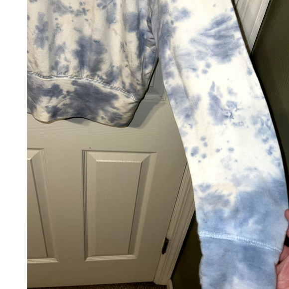 Aerie Offline OTT Fleece Tie Dye Cropped Hoodie size S - Picture 3 of 5